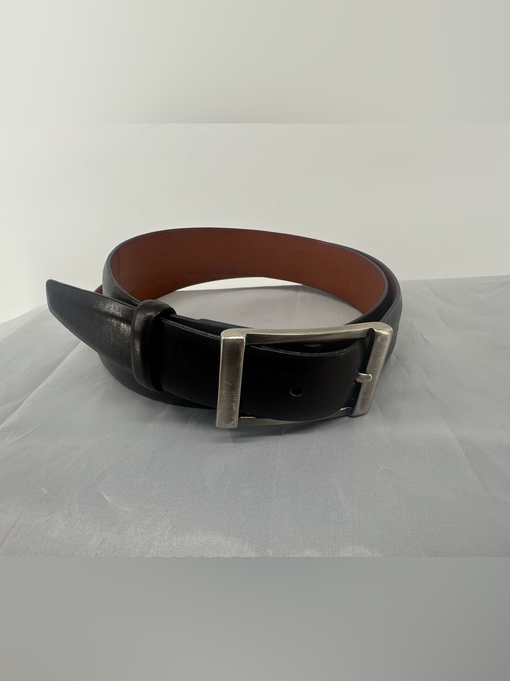 Frank Daniel Black leather belt